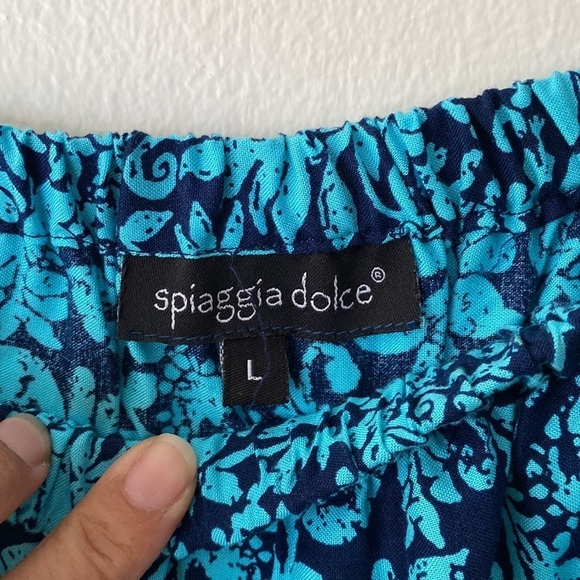 Spiaggia Dolce Romper Size L Navy/Turquoise - Picture 6 of 8